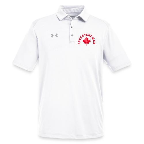 Saskatchewan with maple leaf - Under Armour Men's Tech Polo