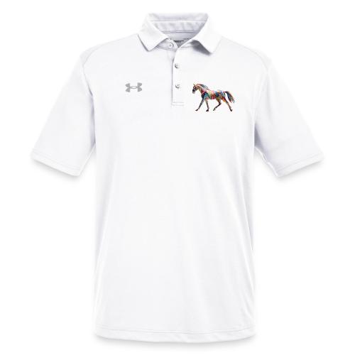 Colorful Abstract Horse Art Design - Under Armour Men's Tech Polo