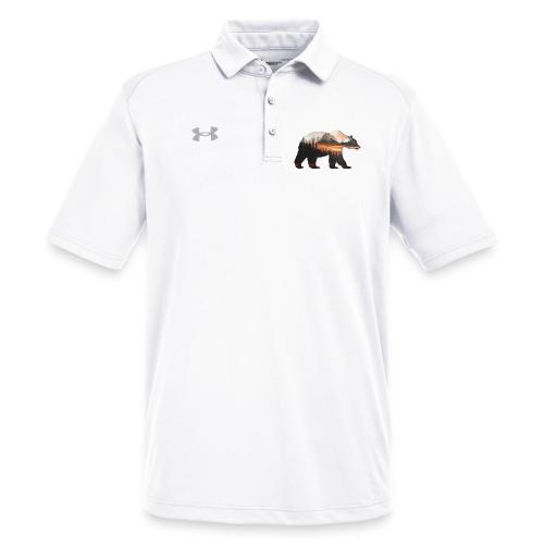 Canada Bear: fiery tones - Under Armour Men's Tech Polo