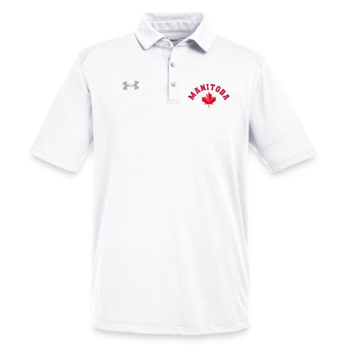 Manitoba with maple leaf - Under Armour Men's Tech Polo