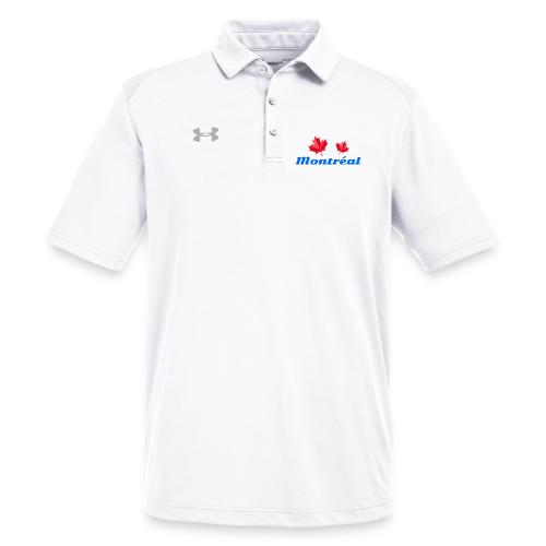 Montréal with two red maple leaves - Under Armour Men's Tech Polo