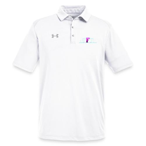 Letter F – Capital Varsity Alphabet Monogram - Under Armour Men's Tech Polo