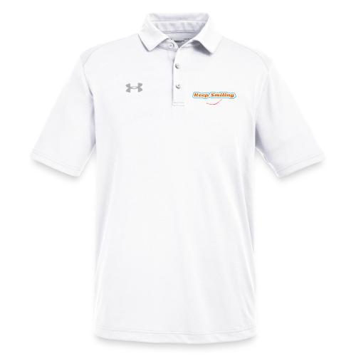 Keep Smiling Positive Vibes Graphic - Under Armour Men's Tech Polo
