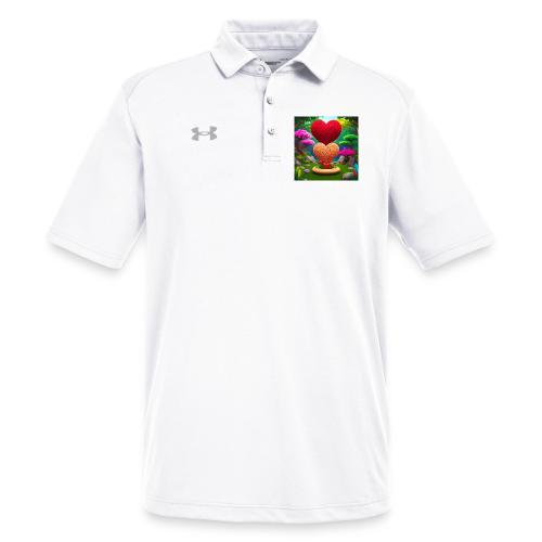 Double Heart, fantasy, nature and fantasy - Under Armour Men's Tech Polo