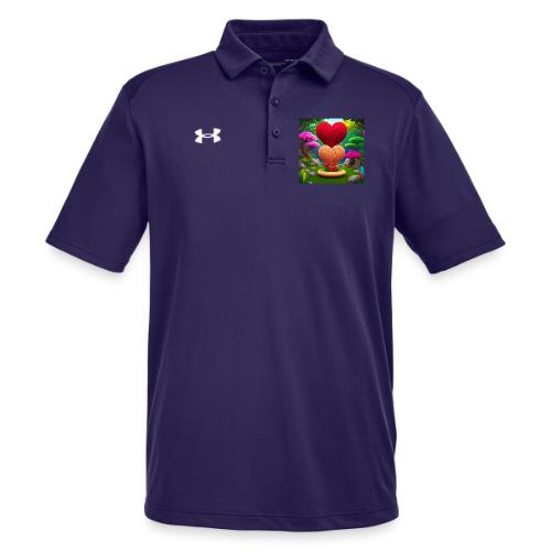 Double Heart, fantasy, nature and fantasy - Under Armour Men's Tech Polo