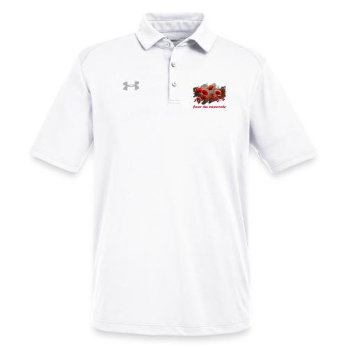 Remembrance Day with Poppies - Under Armour Men's Tech Polo