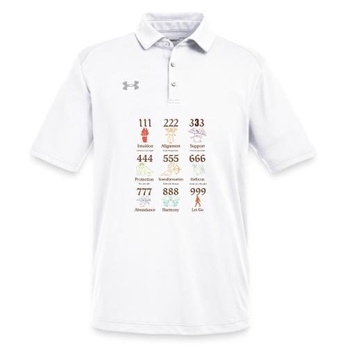 Mystic Angel Numbers Spiritual Symbols on Gildan - Under Armour Men's Tech Polo