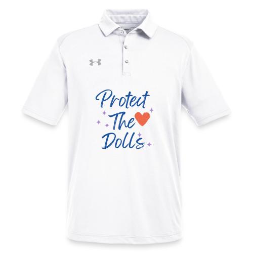 Protect The Dolls | Heart & Stars Typography - Under Armour Men's Tech Polo