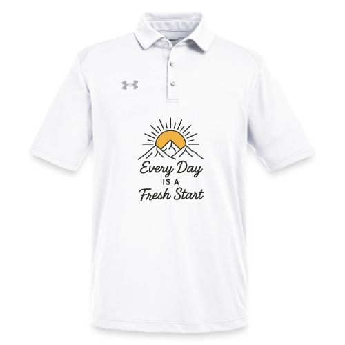 Inspirational Mountain Sunrise Motif - Under Armour Men's Tech Polo