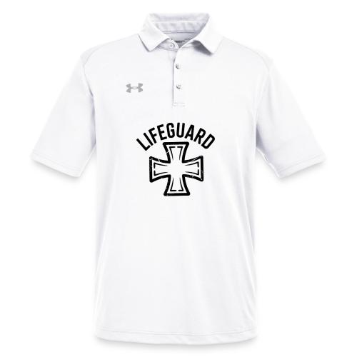 Lifeguard Cross Emblem - Under Armour Men's Tech Polo