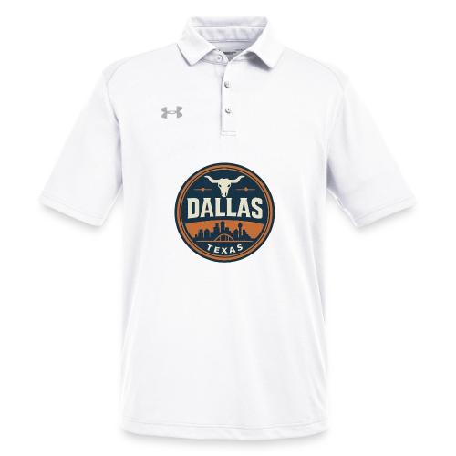Vintage Dallas Texas Western Skyline Retro Cowboy - Under Armour Men's Tech Polo