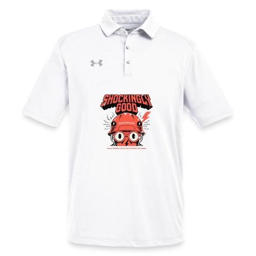 Funny Shockingly Good Electrician - Under Armour Men's Tech Polo