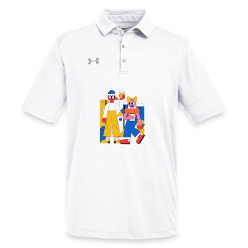 Bold Geometric Duo Pop Art - Under Armour Men's Tech Polo
