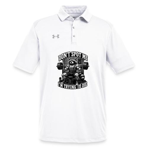 Raccoon Lifter Don’t Spot Me - Under Armour Men's Tech Polo