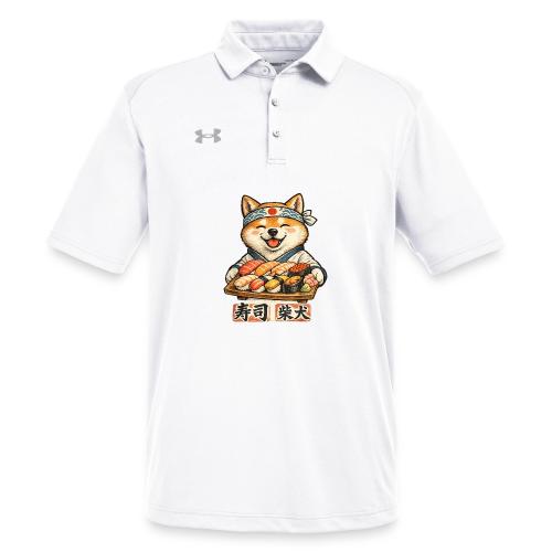 Funny Shiba Inu Sushi Kawaii Dog Tee - Under Armour Men's Tech Polo