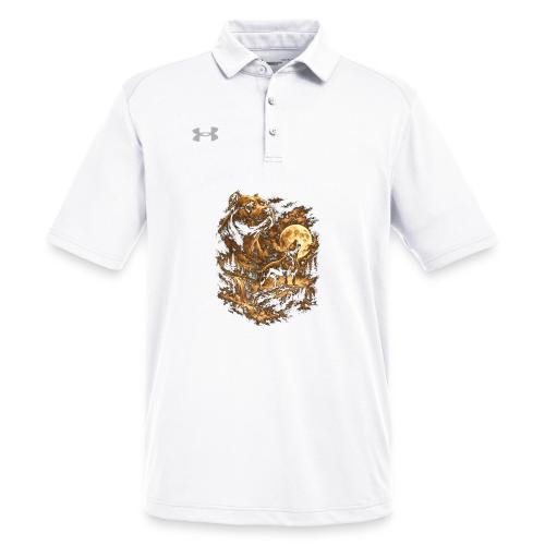 Pit Bull Howling Moon Fantasy Forest Tee - Under Armour Men's Tech Polo