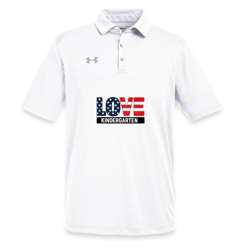 Love Kindergarten Patriotic Graduation - Under Armour Men's Tech Polo