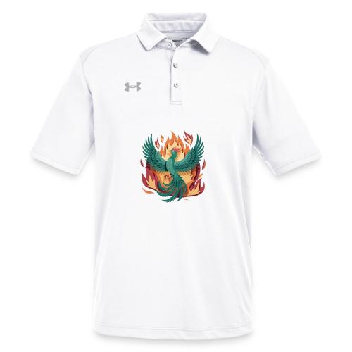 Phoenix Rising Mythical Fire Bird Fantasy Design - Under Armour Men's Tech Polo