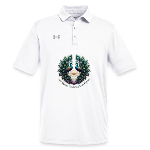 Your Beauty Holds My Soul Peacock Gifts T-Shirt - Under Armour Men's Tech Polo