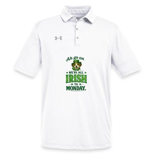 St. Patrick’s Day Dog T-Shirt – We’re All Irish - Under Armour Men's Tech Polo