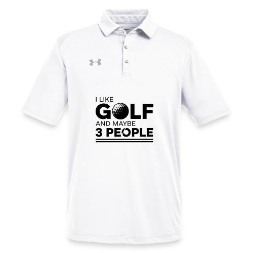 Funny Golf T-Shirt - Golfer Quote Graphic Tee - Under Armour Men's Tech Polo