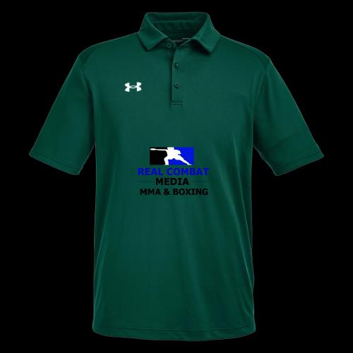 RCM MMA & BOXING Blue Logo - Under Armour Men's Tech Polo