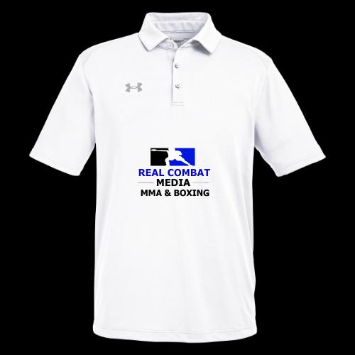 RCM MMA & BOXING Blue Logo - Under Armour Men's Tech Polo