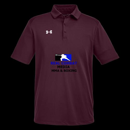 RCM MMA & BOXING Blue Logo - Under Armour Men's Tech Polo