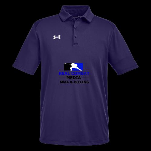 RCM MMA & BOXING Blue Logo - Under Armour Men's Tech Polo