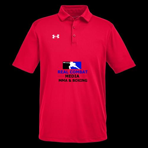 RCM MMA & BOXING Blue Logo - Under Armour Men's Tech Polo