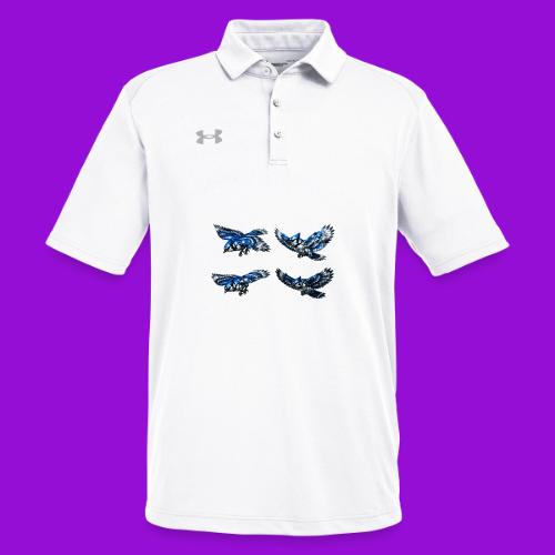 Silver Blue Jay Flight Stages - Under Armour Men's Tech Polo