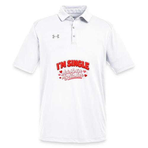 I’m Single Retro Bubble - Under Armour Men's Tech Polo