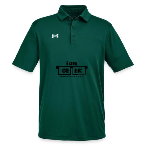 iamGEEK Classic Black - Under Armour Men's Tech Polo