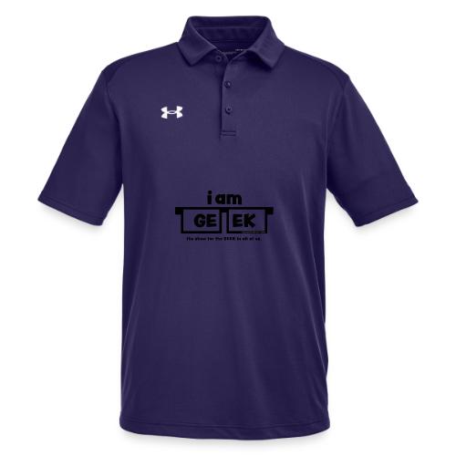 iamGEEK Classic Black - Under Armour Men's Tech Polo