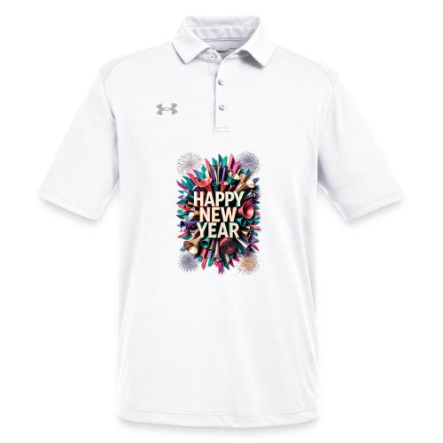 New Year's Party Horn T-Shirt - Under Armour Men's Tech Polo