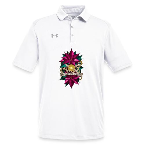 Queen of the Solstice Poinsettia T-Shirt - Under Armour Men's Tech Polo