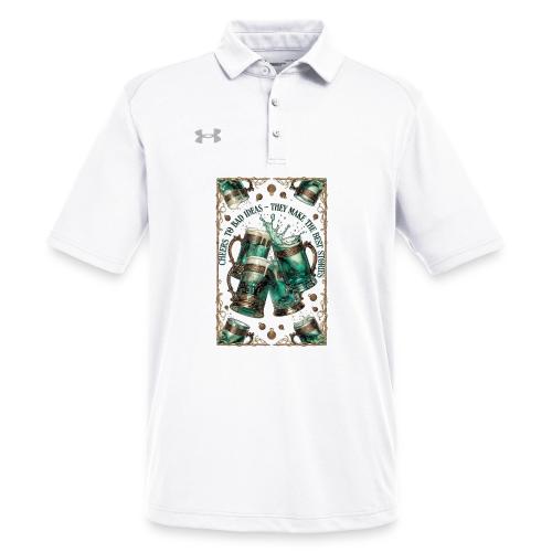 Cheers to Bad Ideas Tankards Graphic Tee - Under Armour Men's Tech Polo