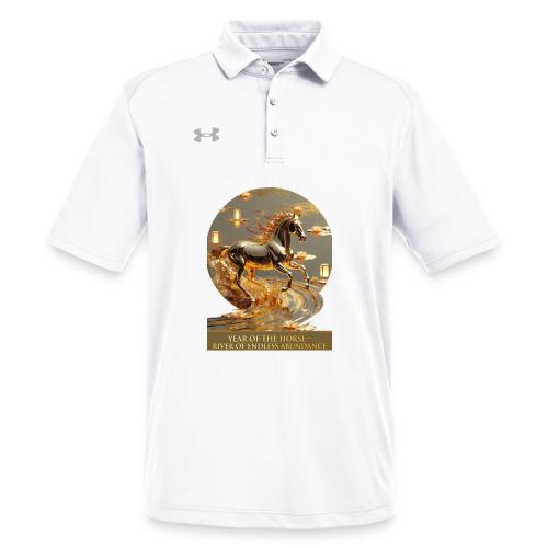 Year of the Horse Abundance T Shirt, Lunar NY Gift - Under Armour Men's Tech Polo