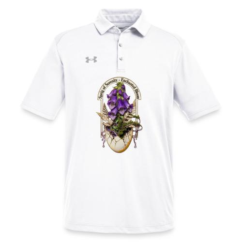 Spring Serenity Foxglove Tee, Easter Gift for wife - Under Armour Men's Tech Polo