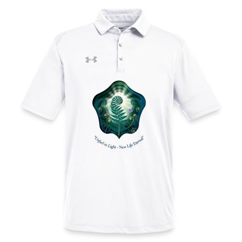 Easter Unfurl in Light Resurrection T Shirt, Gift - Under Armour Men's Tech Polo