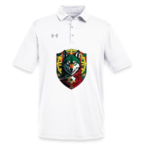 Portugal Iberian Wolf Soccer T Shirt,Football Gift - Under Armour Men's Tech Polo