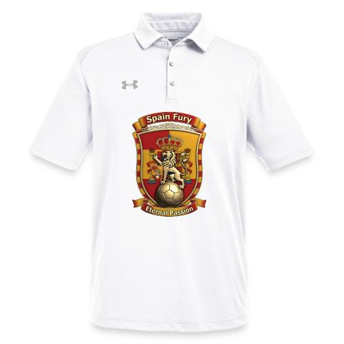 Spain Lion Fury T-Shirt, Spanish Crest Gift - Under Armour Men's Tech Polo
