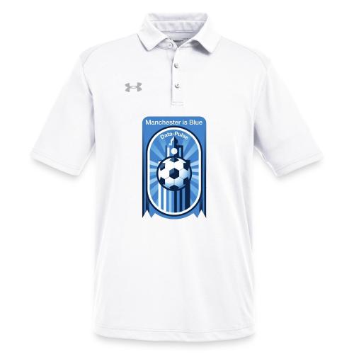 Manchester is Blue Soccer City T Shirt, Apparel - Under Armour Men's Tech Polo