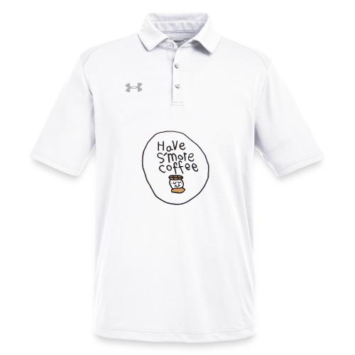 Have Smore Coffee, Black Outline (tshirts) - Under Armour Men's Tech Polo