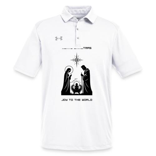 Joy to the World T-Shirt | Minimalist Nativity - Under Armour Men's Tech Polo