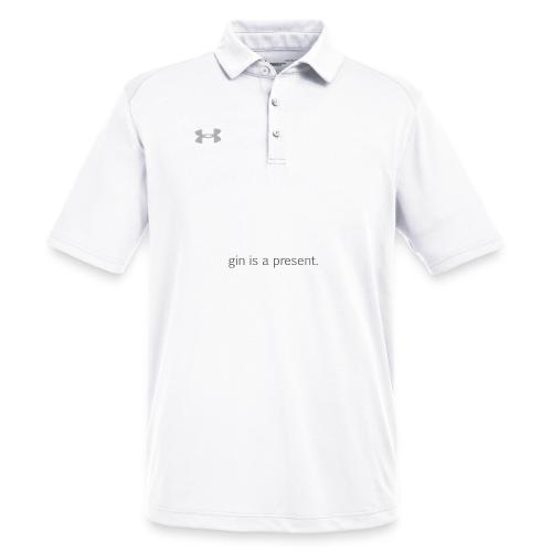 gin is a present - Under Armour Men's Tech Polo