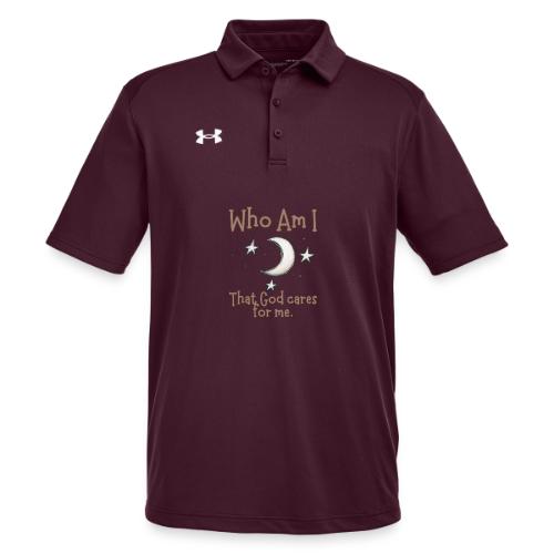Who Am I that God cares for me - Under Armour Men's Tech Polo