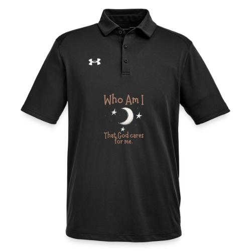 Who Am I that God cares for me - Under Armour Men's Tech Polo