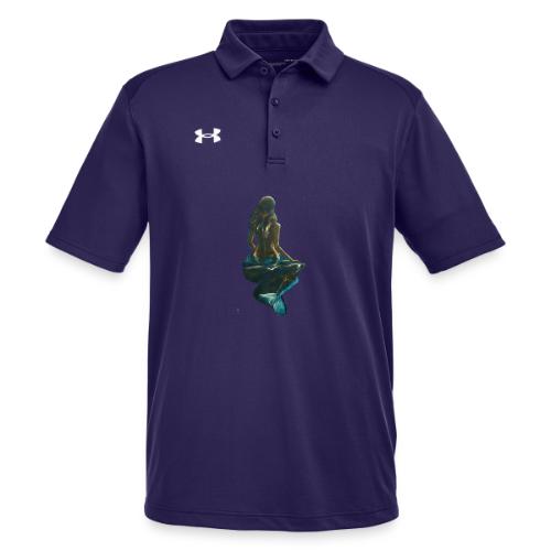Midnight Mermaid on a rock - Under Armour Men's Tech Polo