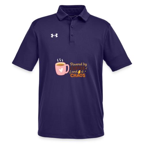 Powered by Coffee and Chaos - Under Armour Men's Tech Polo